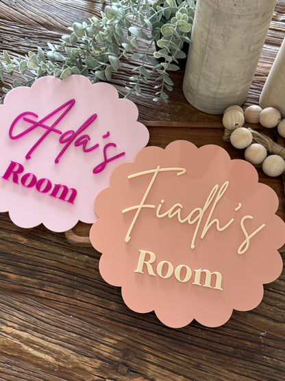 Scallop Kids Cubby House Sign - Kids Playroom