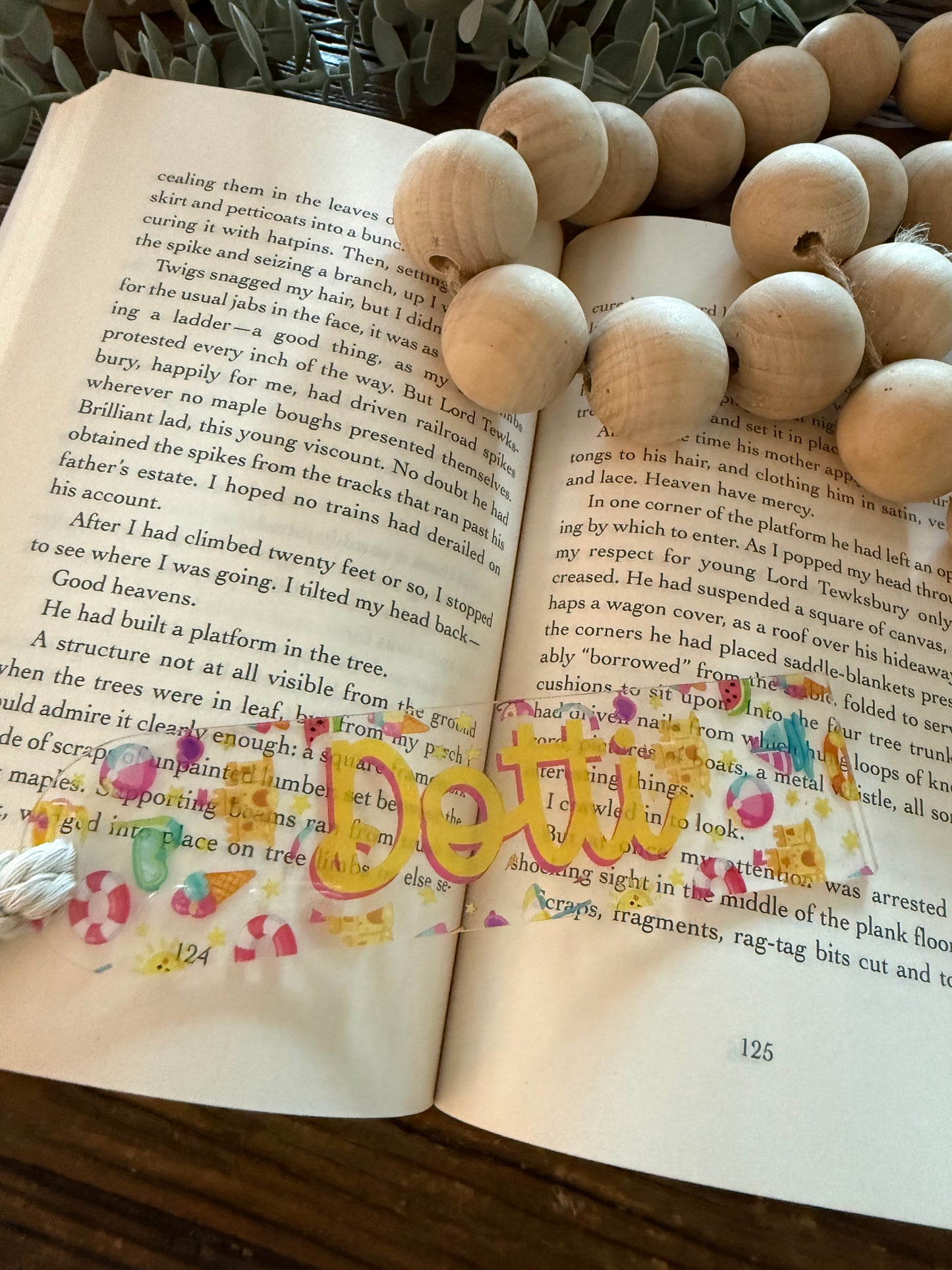 Personalised Summer Bookmark - UV Printed Custom Name Reading Gift