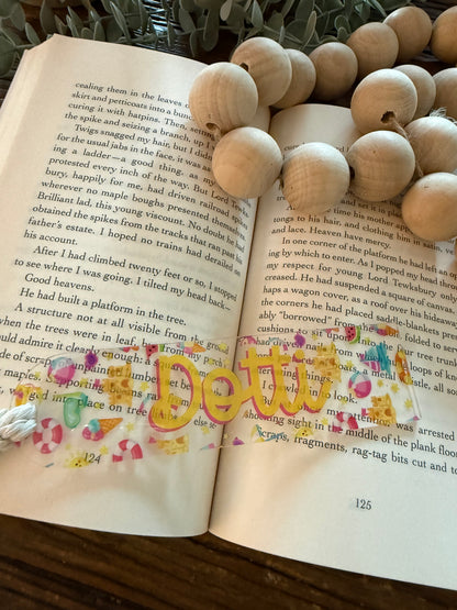 Personalised Summer Bookmark - UV Printed Custom Name Reading Gift