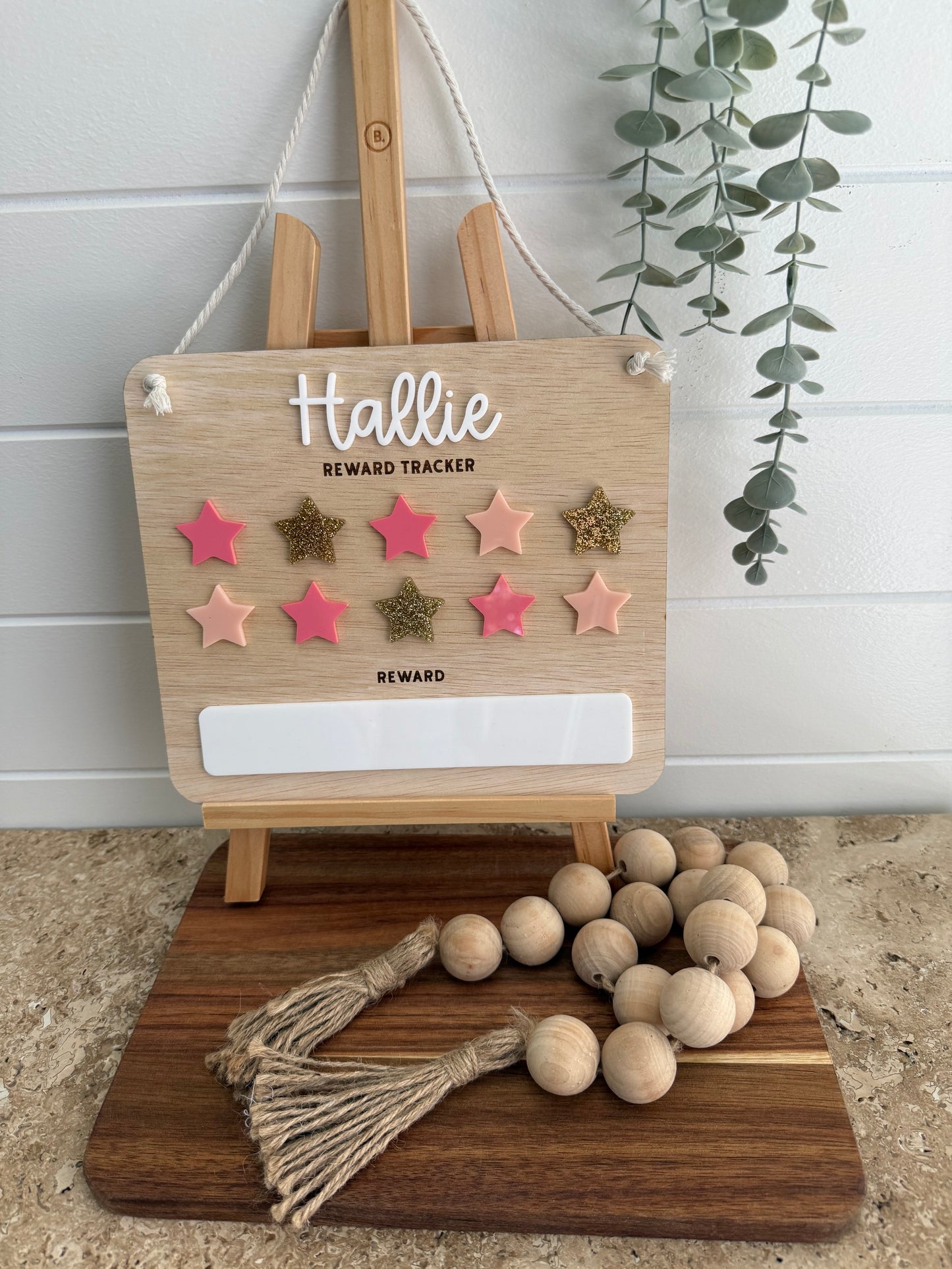 Kids Reward Chart — Custom Name Behaviour and Chore Chart