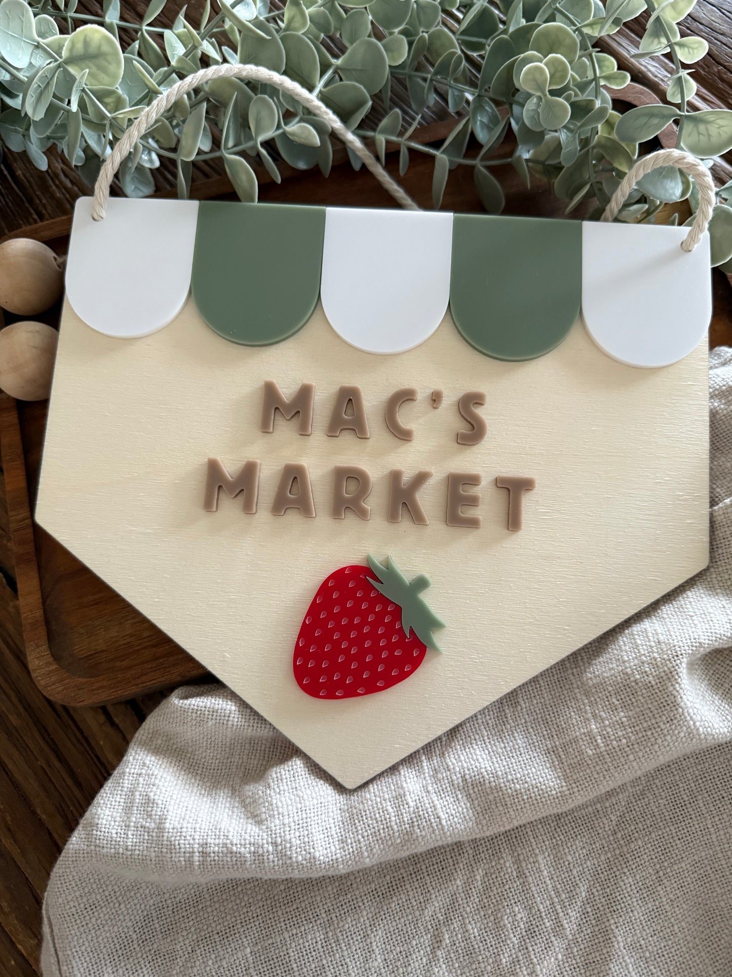 Kids Cubby House Sign | Kids Room | Playhouse Banner | Shed | Bakery | Bee