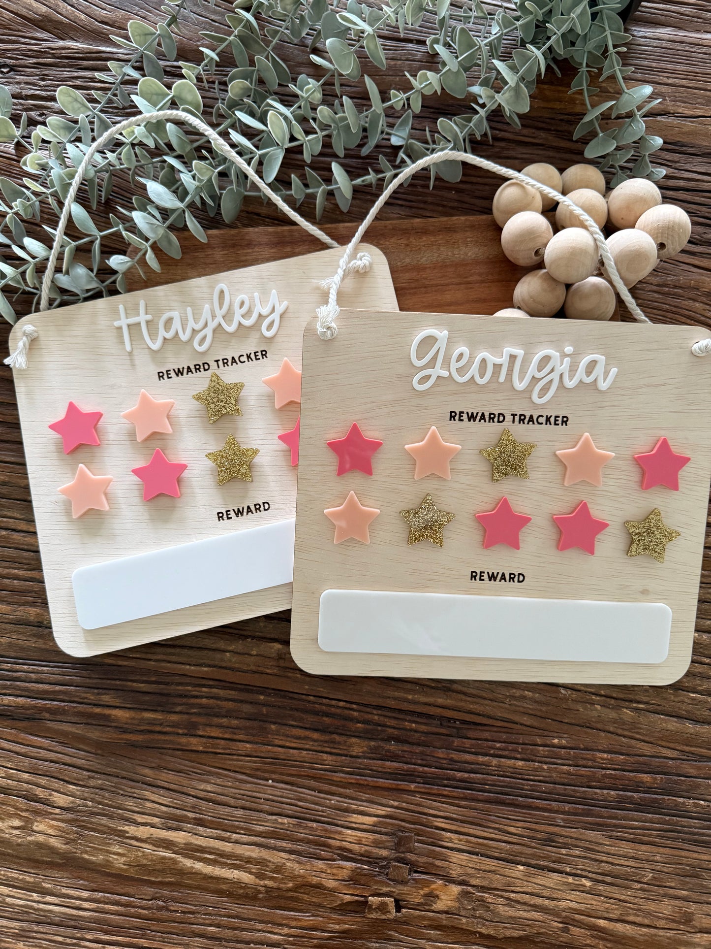 Kids Reward Chart — Custom Name Behaviour and Chore Chart