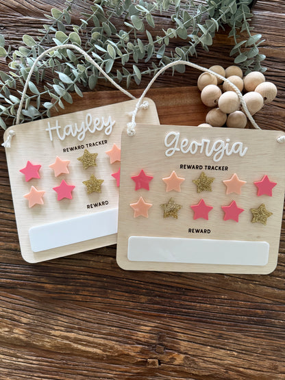 Kids Reward Chart — Custom Name Behaviour and Chore Chart
