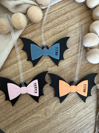 Halloween Bat Bag Tag | Bat Gift Tag | Gothic Bag Charm