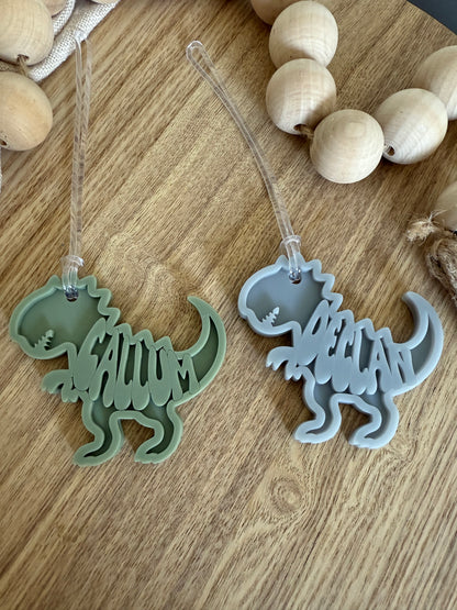 Dinosaur Personalised Bag Tag | Dino Gift Tag