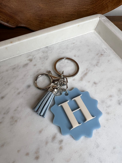 Tassel Scalloped Keychain