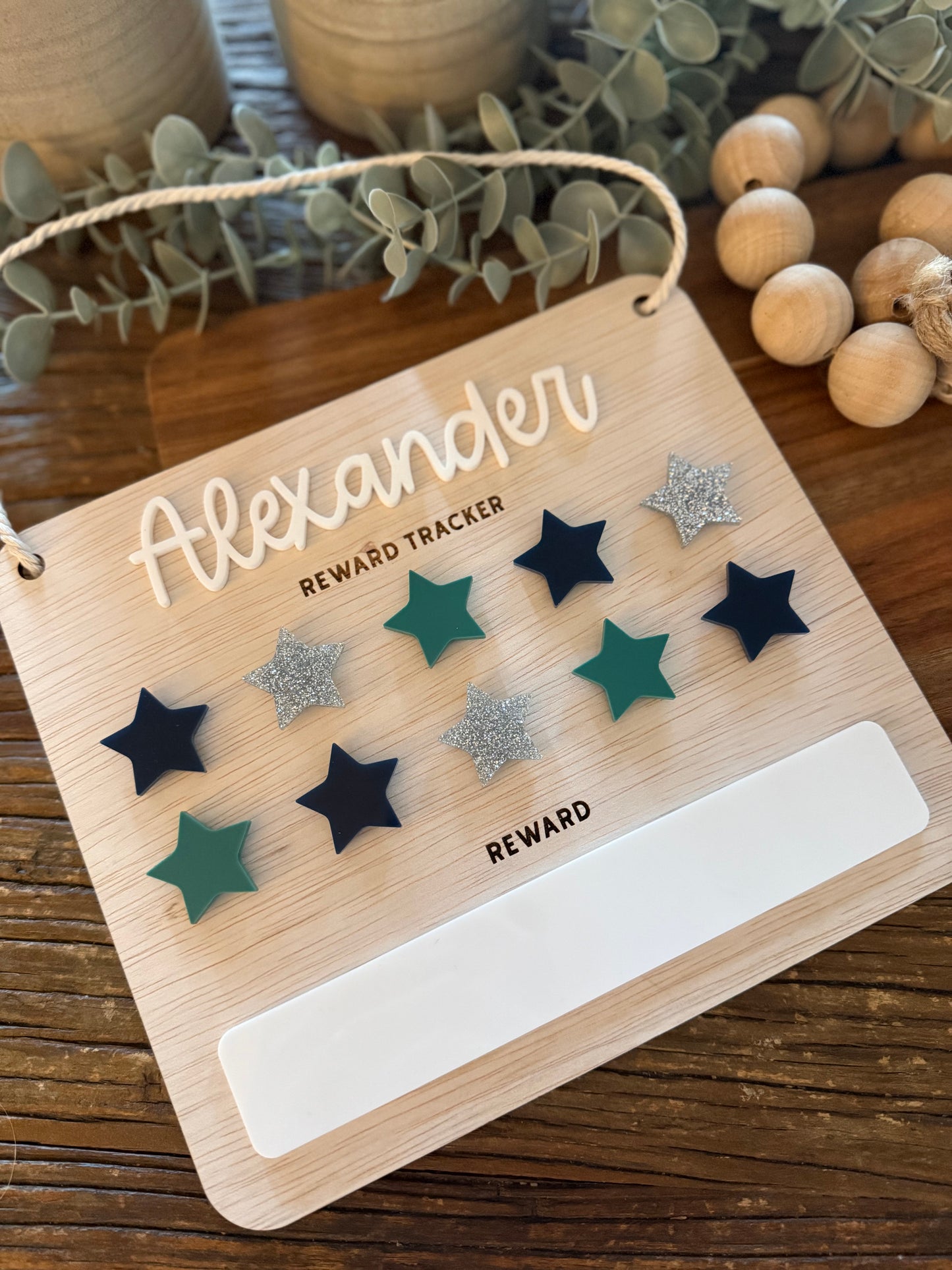 Kids Reward Chart — Custom Name Behaviour and Chore Chart