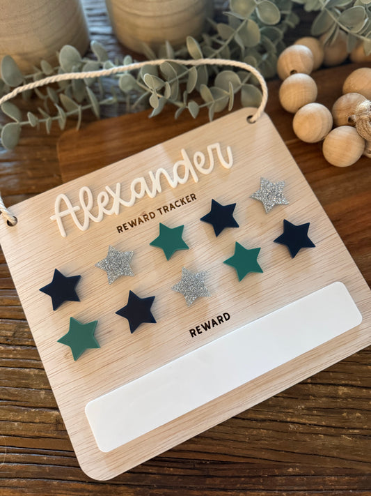 Kids Reward Chart — Custom Name Behaviour and Chore Chart