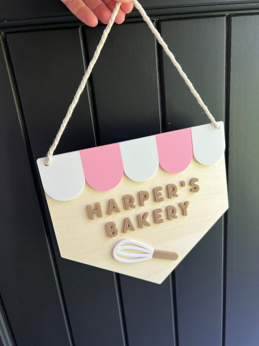 Kids Cubby House Sign | Kids Room | Playhouse Banner | Shed | Bakery