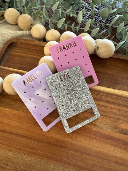 Small Travel Earring Holder | Acrylic Earring Organizer