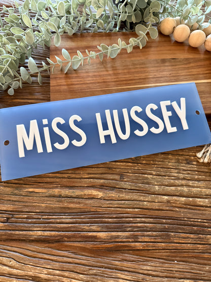 Personalised Acrylic Custom Wall Sign Pool House - Cubby Sign