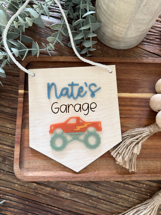 Kids Cubby House Sign | Garage