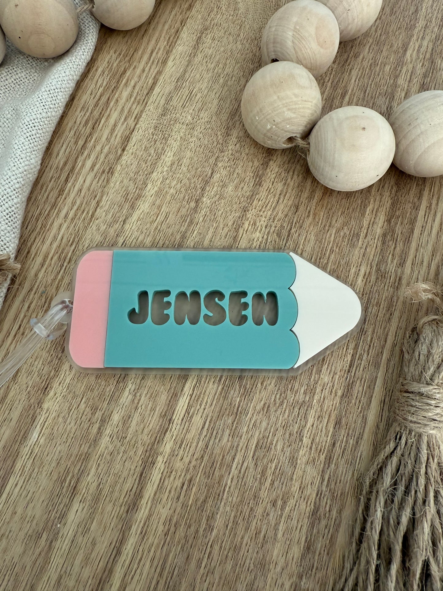 Pencil Keychain | Bag Tag