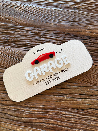 Kids Mud Kitchen Sign — Custom Name Ply Acrylic Play Sign