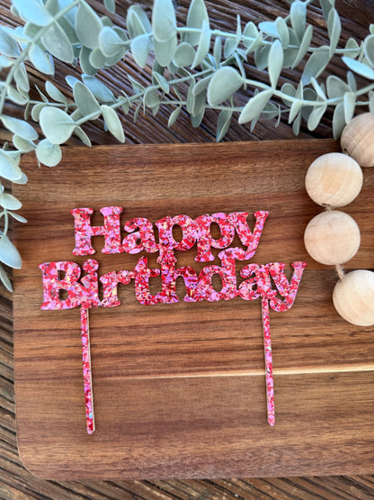 Happy Birthday Cake Topper