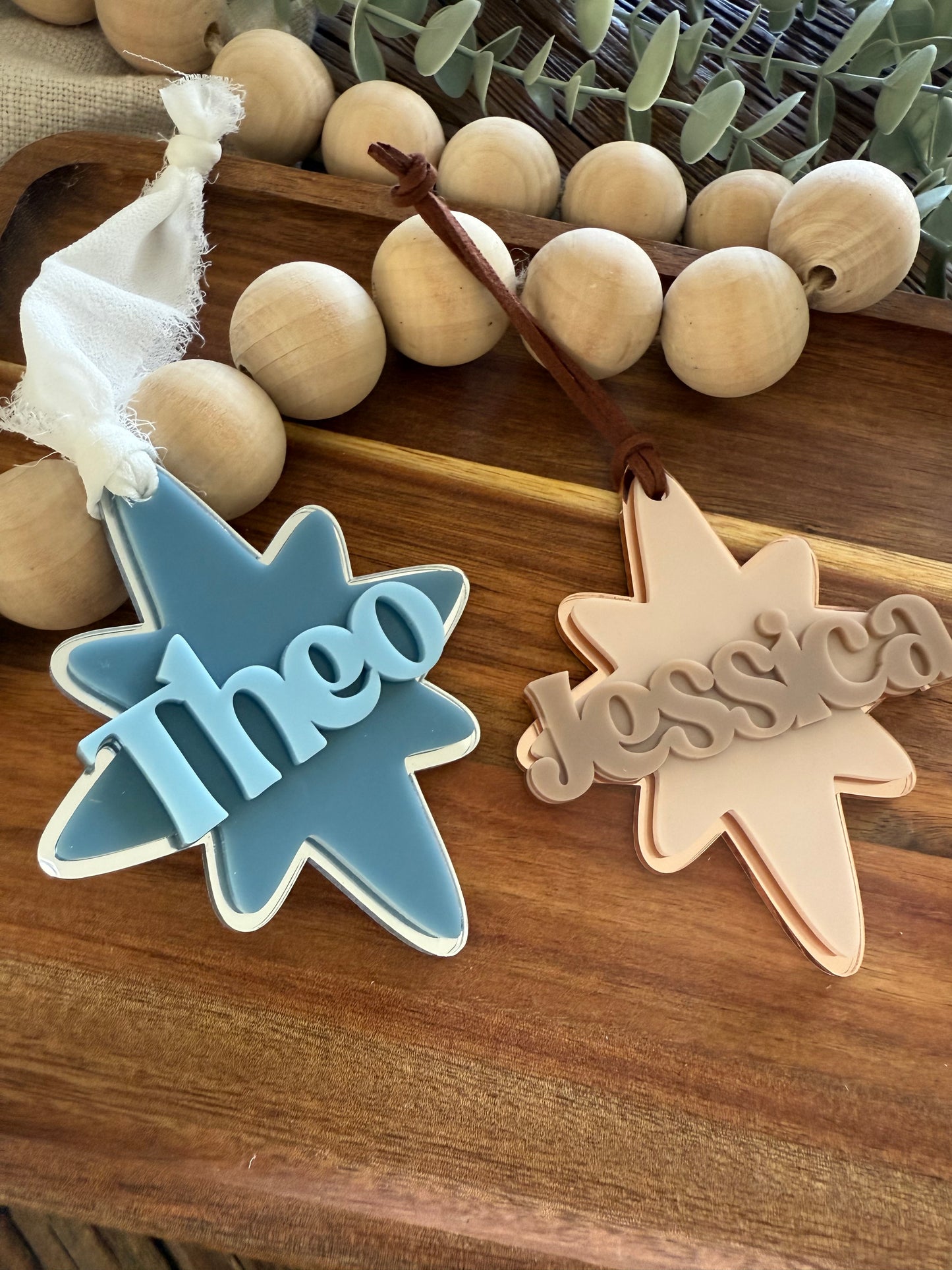 Starburst Personalised Christmas Ornament | Family Christmas | Stocking Tag | Christmas Bauble | Gift