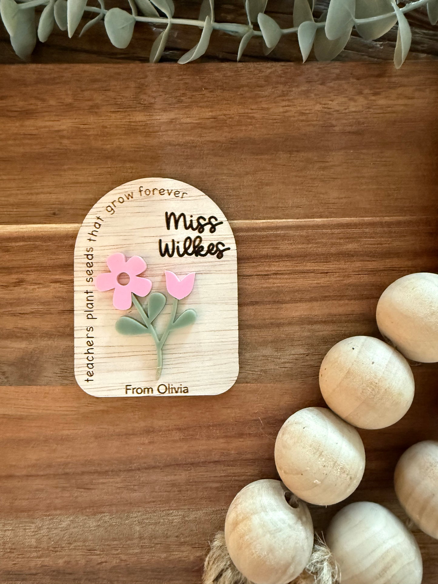 Teacher Gift Magnet - Thank You End of Year Educator Present