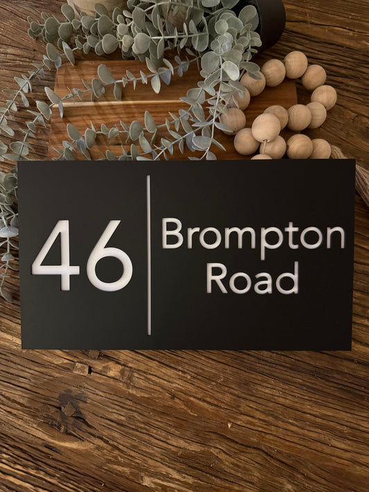 House Number Signage - Toronto Style
