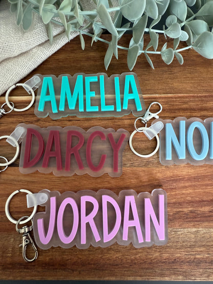 Frosted Block Bag Tag