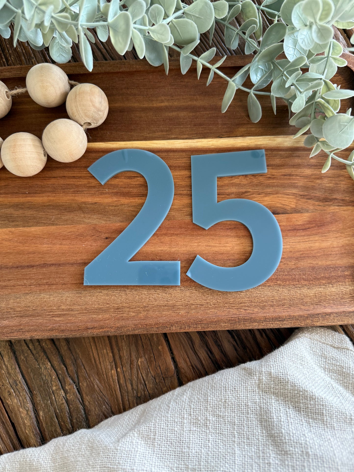 Number Cake Topper — Solid Colours