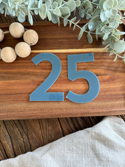 Number Cake Topper — Solid Colours