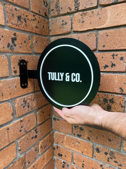 Slab Metal Wall Mounted Sign |Business Signage | Slab Sign