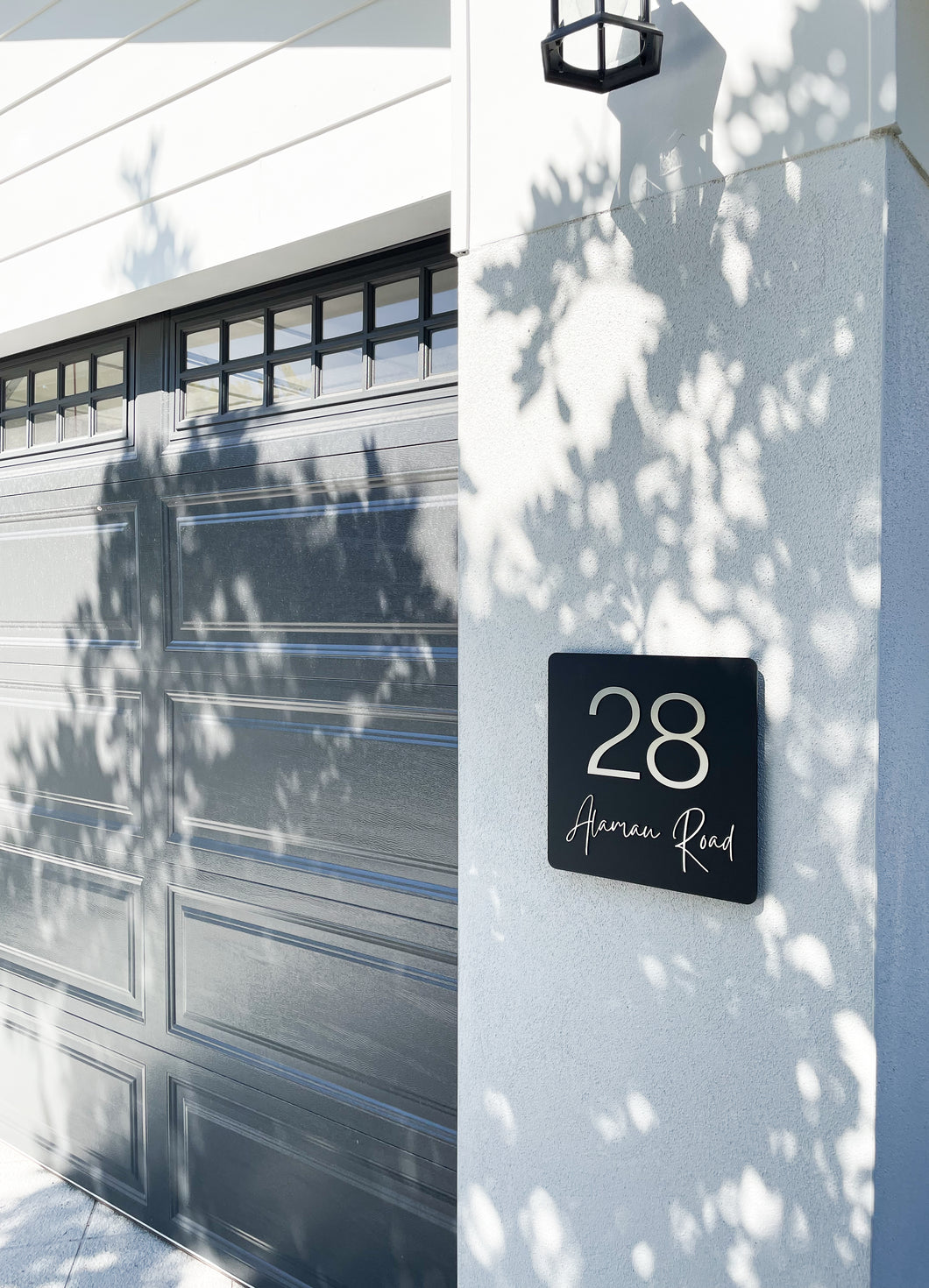 Square House Number Signage - Fairlight Style
