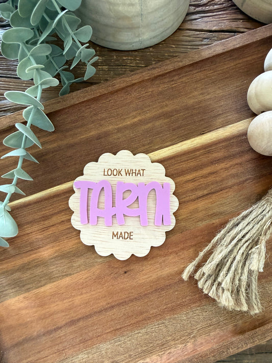 Look What I Made Personalised Magnet | Fridge Magnet