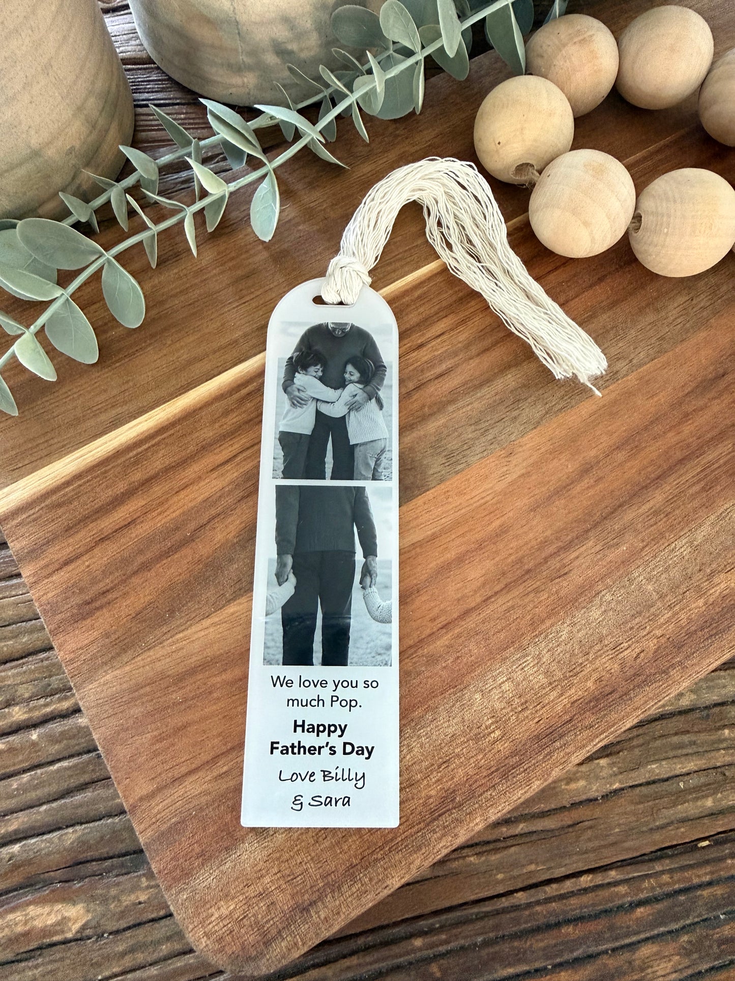 Father's Day Bookmark - Custom Photo Acrylic Bookmark