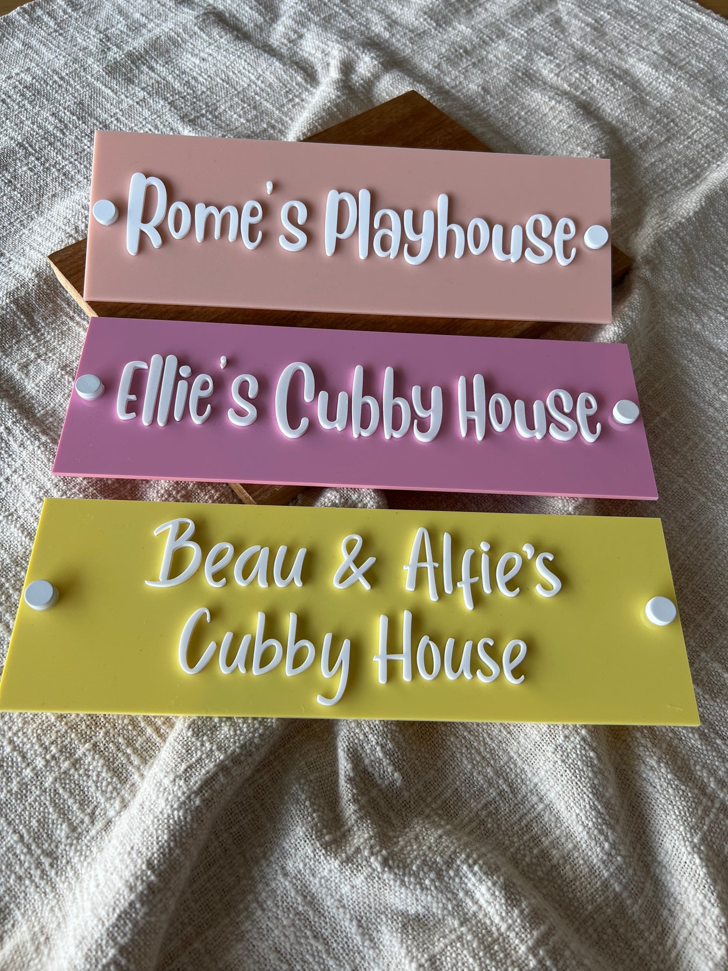 Pool House |Cubby House | Sign | Rectangle