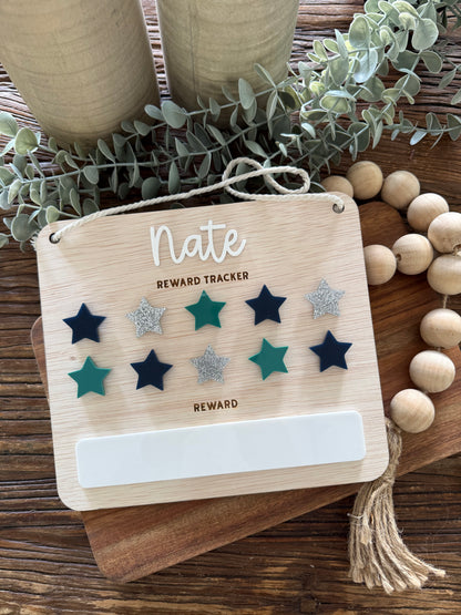 Kids Reward Chart — Custom Name Behaviour and Chore Chart