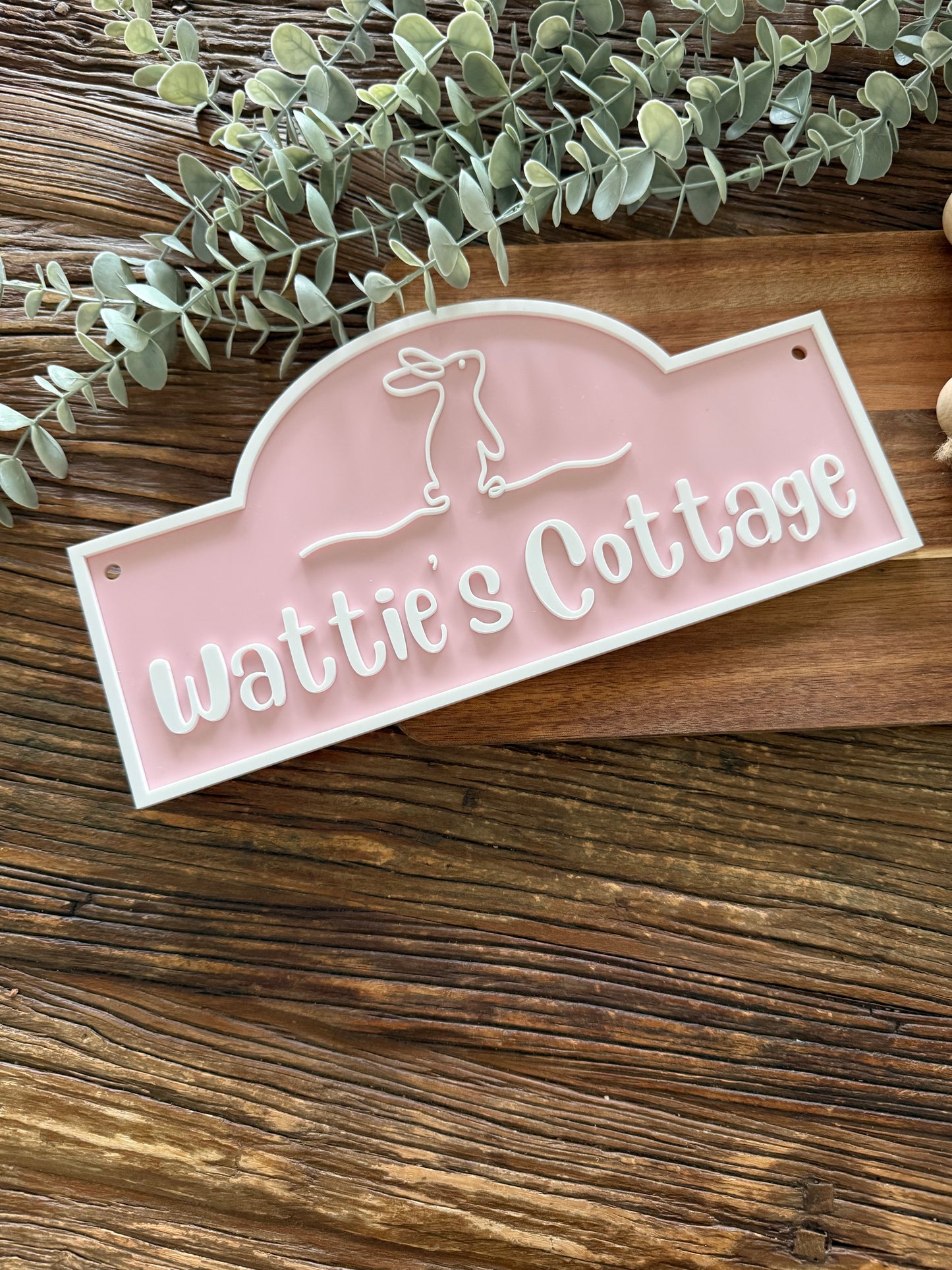 Bunny Sign Kids Playroom Sign Personalised