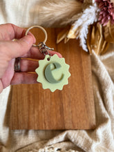 Load image into Gallery viewer, Initial Scalloped Keychain
