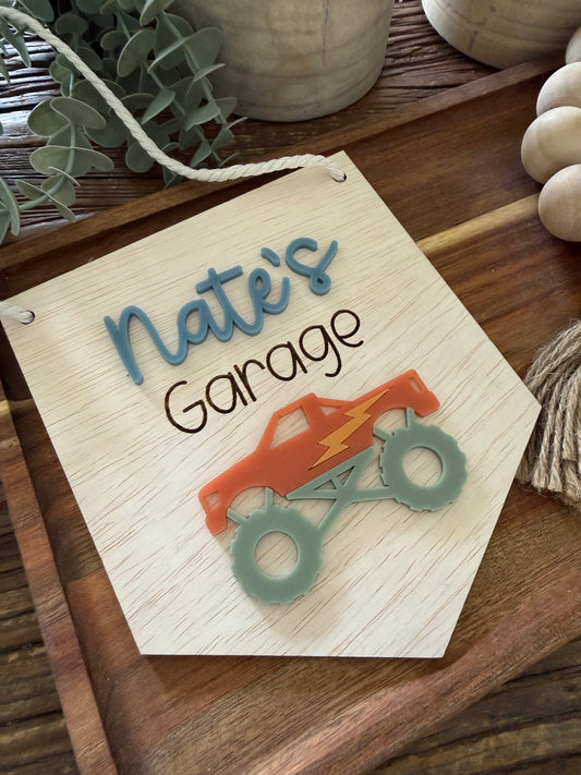 Kids Cubby House Sign | Garage