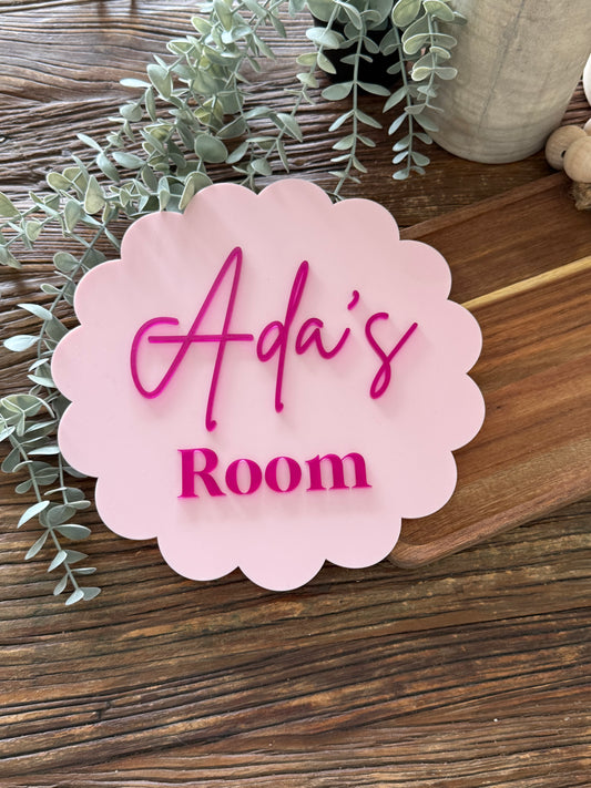 Kids Name Plaque