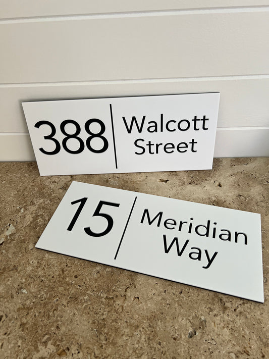 House Number Signage - Toronto Style