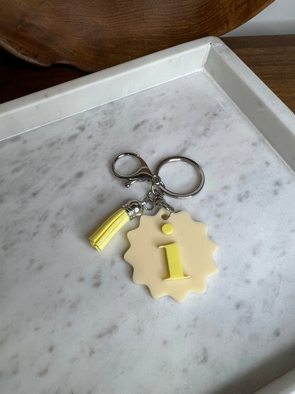 Tassel Scalloped Keychain