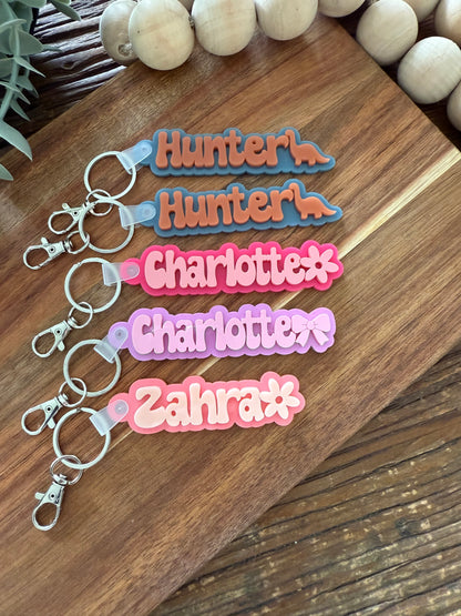 Icon Bag Tag — Kids School Backpack Tag Personalised