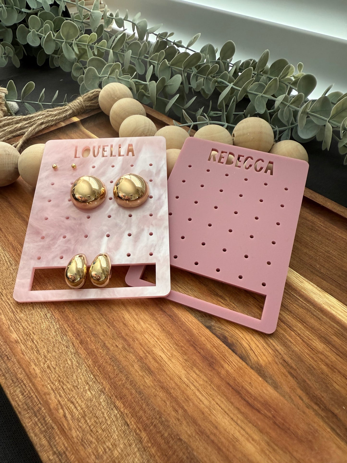 Large Travel Earring Holder | Acrylic Earring Organizer