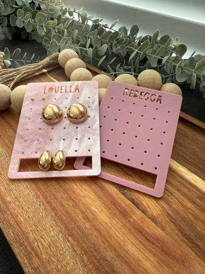 Large Travel Earring Holder | Acrylic Earring Organizer