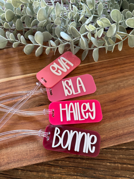 Super Cute Colourful Bag Tag - Kids School Backpack Tag