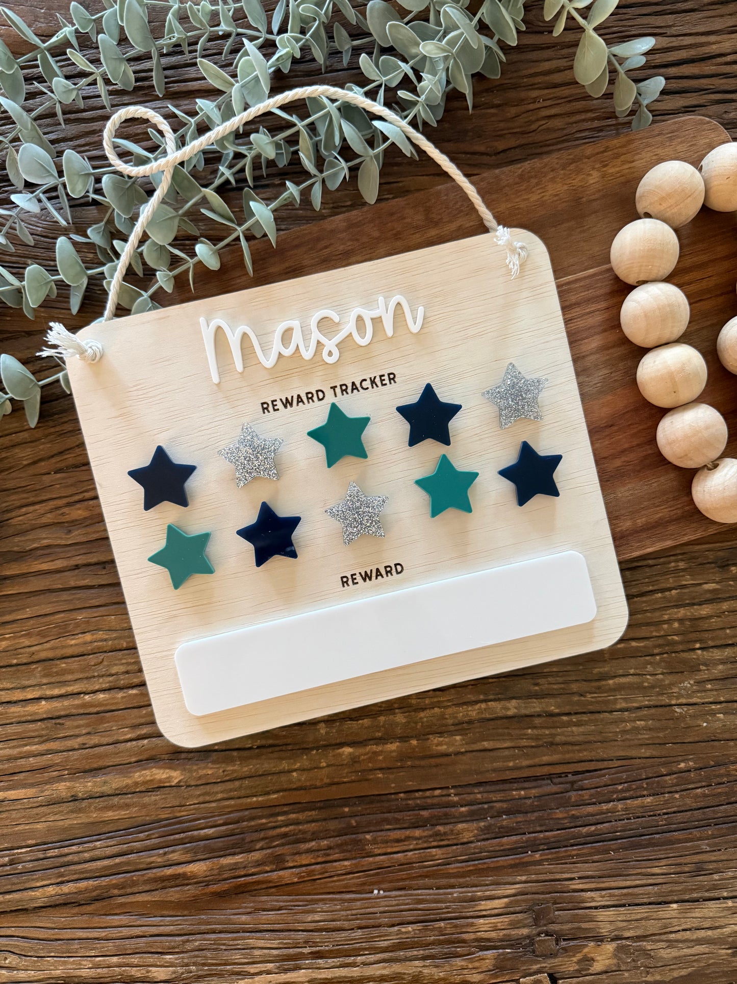 Kids Reward Chart — Custom Name Behaviour and Chore Chart