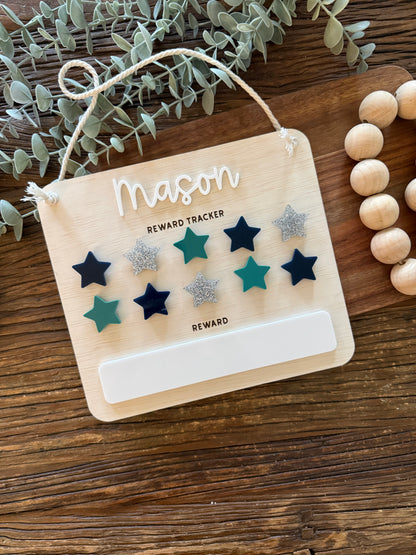 Kids Reward Chart — Custom Name Behaviour and Chore Chart
