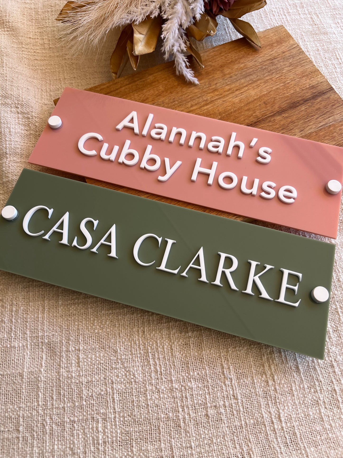 Personalised Acrylic Custom Wall Sign Pool House - Cubby Sign