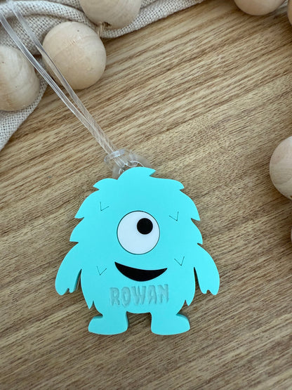 Monster Personalised Bag Tag | Halloween Gift Tag