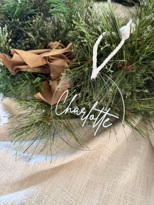 Custom Name Christmas Ornament