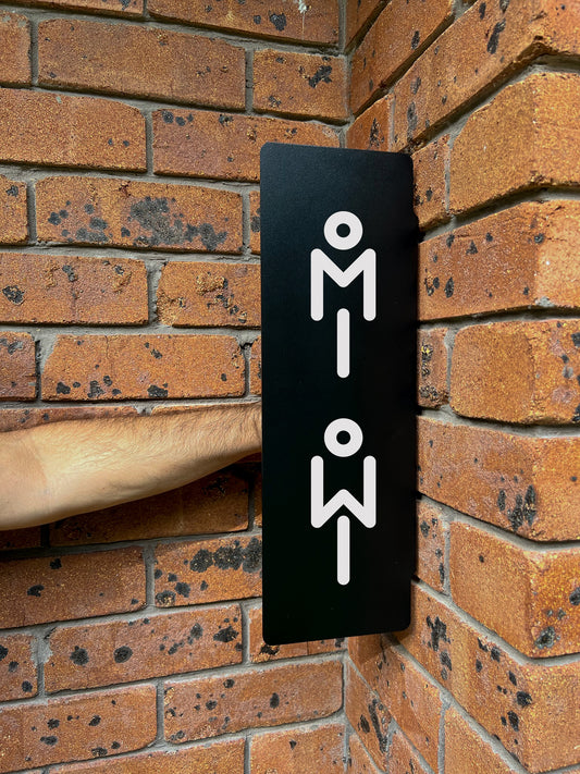 Slab Metal Wall Mounted Sign |Business Signage | Slab Sign