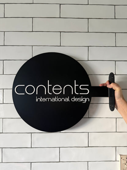 Custom Metal Business Sign — Wall Mounted