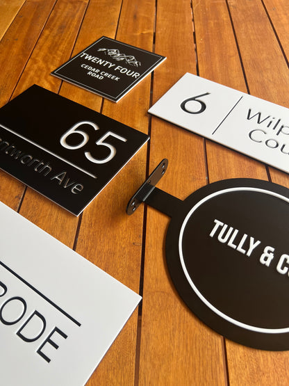 Slab Metal Wall Mounted Sign |Business Signage | Slab Sign