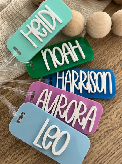 Super Cute Colourful Bag Tag - Kids School Backpack Tag